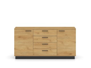 Komoda Modesto 04 170 cm - dąb stylowy / czarny