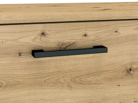 Komoda szeroka 2D3S NEVIO 13 - dąb Artisan / czarny