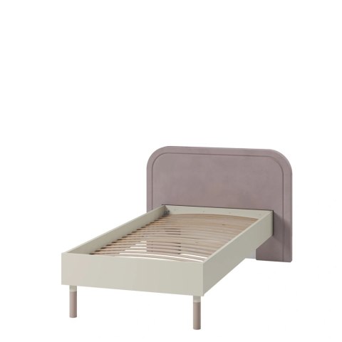 Łóżko Harmony HR-08 90 × 200 ze stelażem i szerokim zagłówkiem