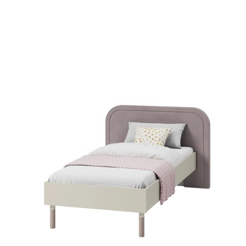 Łóżko Harmony HR-08 90 × 200 ze stelażem i szerokim zagłówkiem