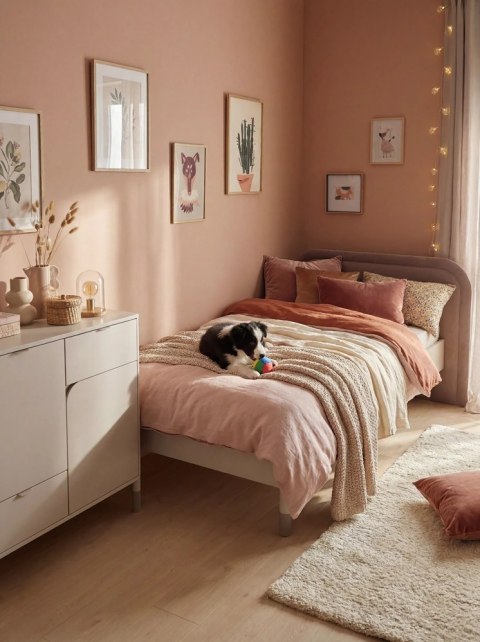 Łóżko Harmony HR-08 90 × 200 ze stelażem i szerokim zagłówkiem