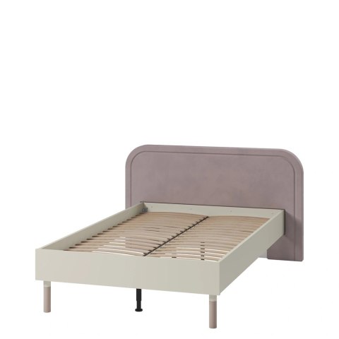 Łóżko Harmony HR-09 120 × 200 ze stelażem i szerokim zagłówkiem