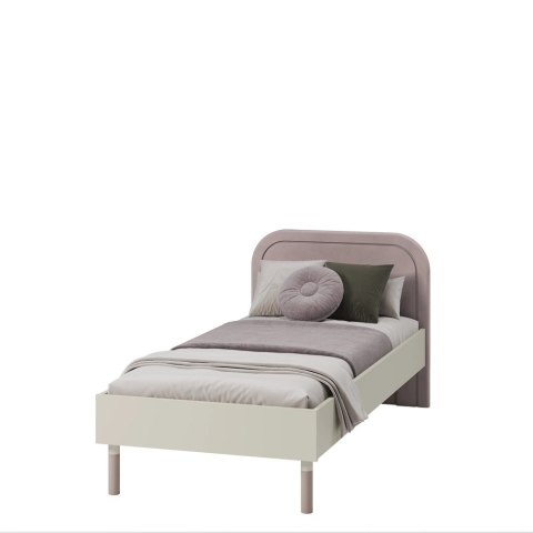 Łóżko Harmony HR-10 90 × 200 ze stelażem - kaszmir / truflowy