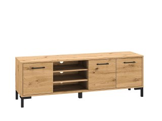 Szafka RTV NEVIO 20 - dąb Artisan / czarny