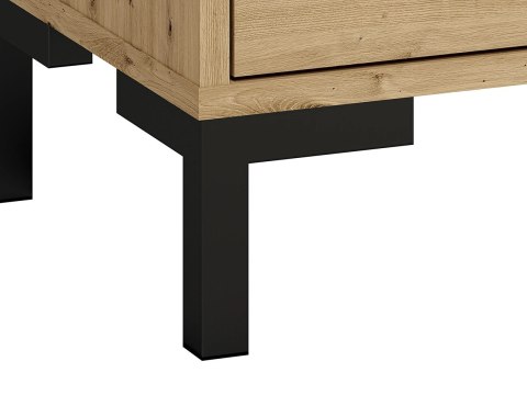 Szafka na buty NEVIO 03 - dąb Artisan / czarny