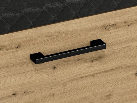 Szafka na buty z siedziskiem NEVIO 04 - dąb Artisan / czarny
