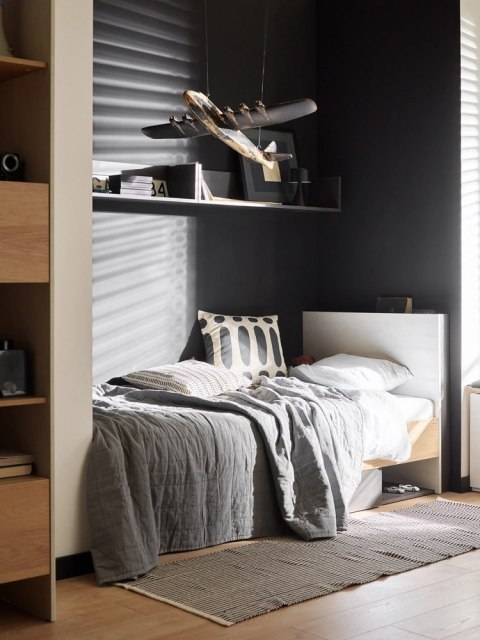 Teen Flex TF-16 - łóżko młodzieżowe 90x200 z szufladą i LED