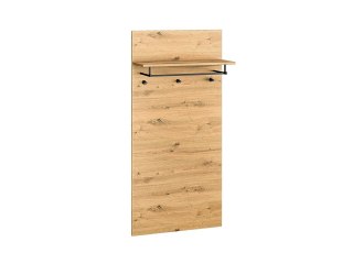 Wieszak z półką NEVIO 15 - dąb Artisan / czarny