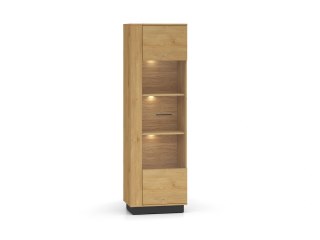 Witryna Modesto 02 60 cm - dąb stylowy / czarny
