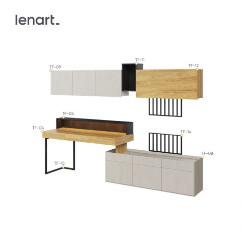 Teen Flex SET-01 - kompletna strefa nauki i przechowywania
