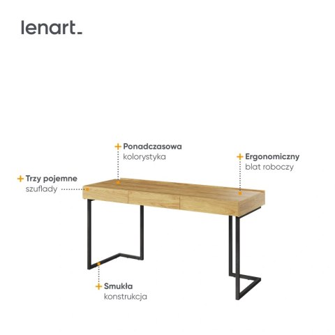 Teen Flex TF-04 + TF-15 - biurko wolnostojące 150 cm