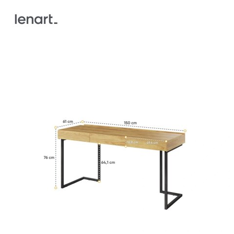 Teen Flex TF-04 + TF-15 - biurko wolnostojące 150 cm