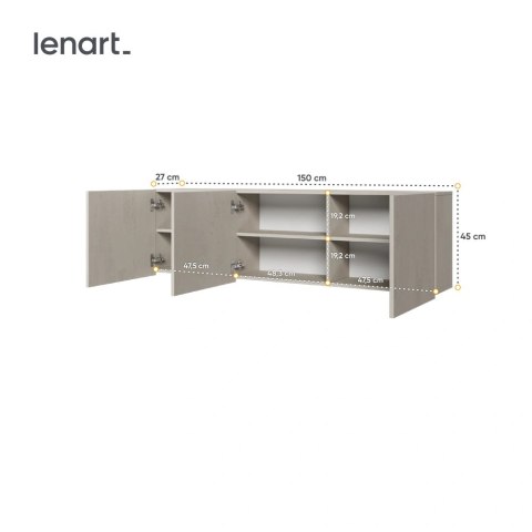Teen Flex TF-09 - szafka wisząca 3D 150 cm