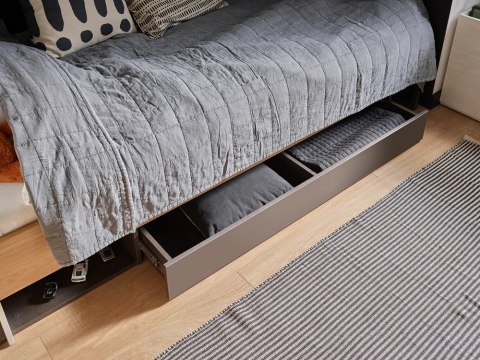 Teen Flex TF-17 - łóżko młodzieżowe 120x200 z szufladą i LED