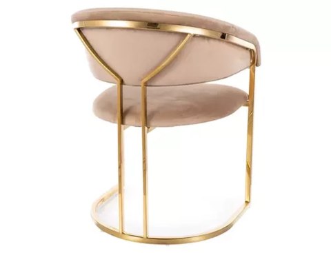 Krzesło Mike Velvet cappuccino ciemny beżowy czarny szary tkanina aksamit MIKEVCCA