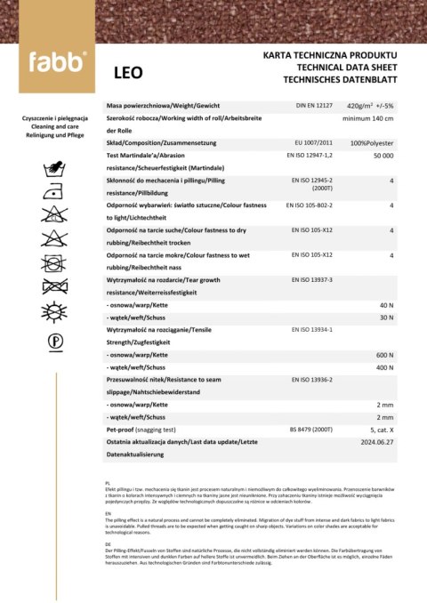 Krzesło Olsen Leo kaszmir beżowy ciemny beż ciemny beżowy jasny beż szary tkanina leo OLSENLEKCBE