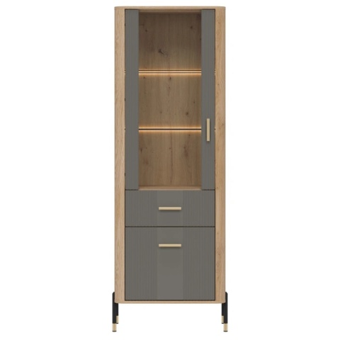 DANTE DT13 WITRYNA L/P - szary mat