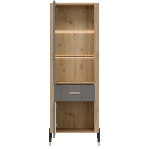 DANTE DT13 WITRYNA L/P - szary mat