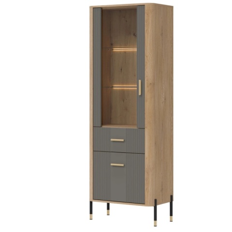 DANTE DT13 WITRYNA L/P - szary mat
