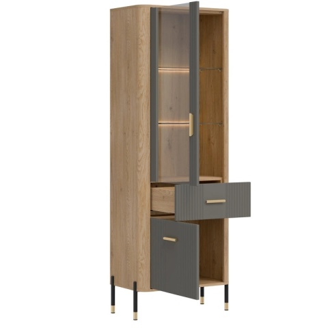 DANTE DT13 WITRYNA L/P - szary mat