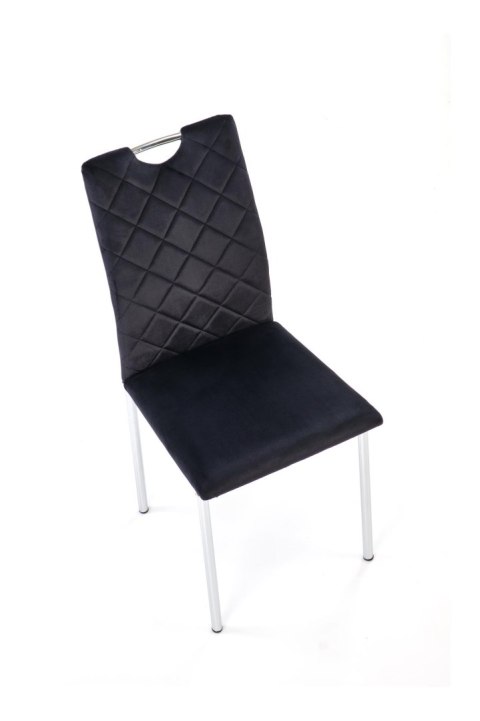 K578 krzesło czarny / srebrny