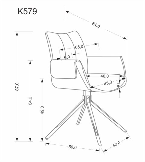 K579 krzesło zielony