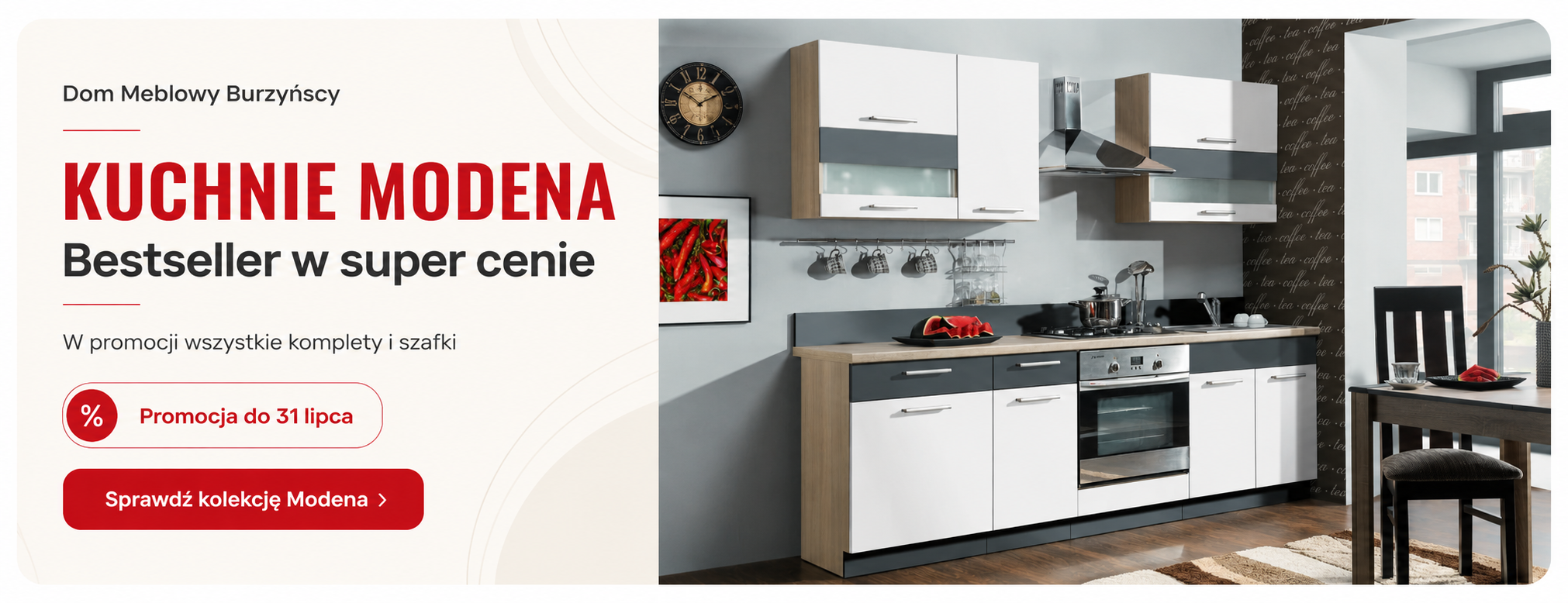 Kuchnie Modena – bestseller w super cenie, promocja do 31 lipca